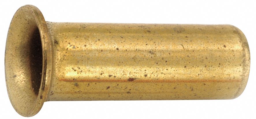 Tube Insert: 3/16 in OD Fitting Size, Compression, Brass