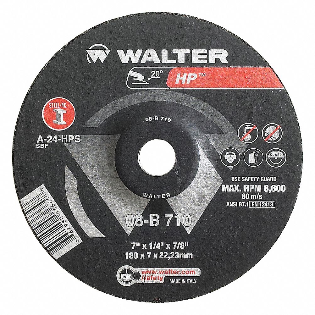 WHEEL GRINDING 7INX1/4IN 5/8 T28