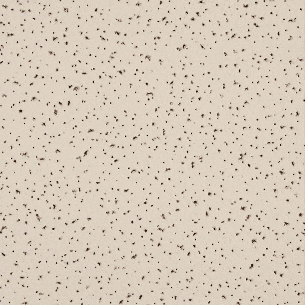 Ceiling Tile: 1728AAD, Fine Fissured, 24 in x 24 in, Square Lay-In, 0.55 NRC, 16 PK