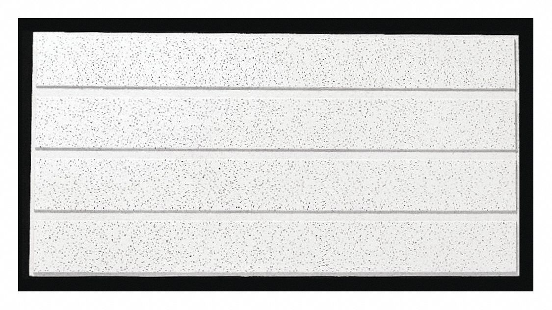 Ceiling Tile: 1762C, Fine Fissured, 24 in x 48 in, Angled Tegular, 0.55 NRC, 35 CAC, 10 PK