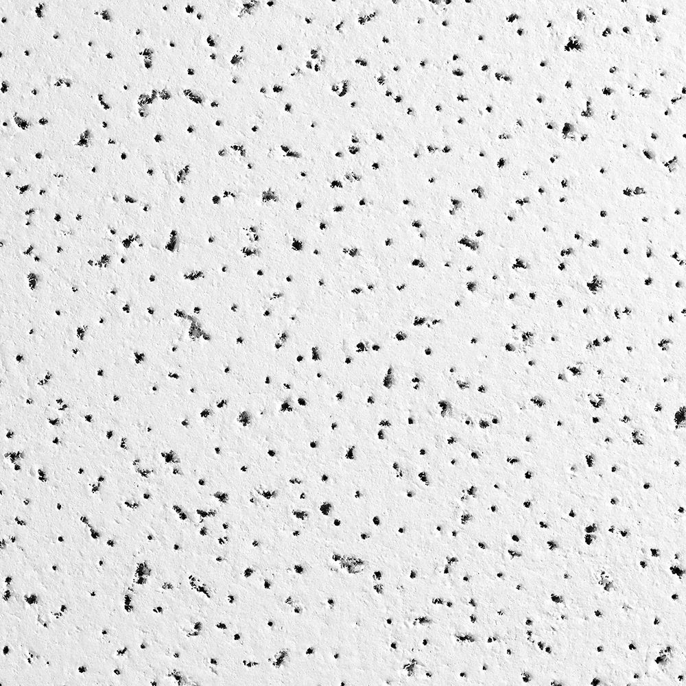 Ceiling Tile: 1833, Fine Fissured, 24 in x 24 in, Angled Tegular, 0.55 NRC, 35 CAC, 12 PK