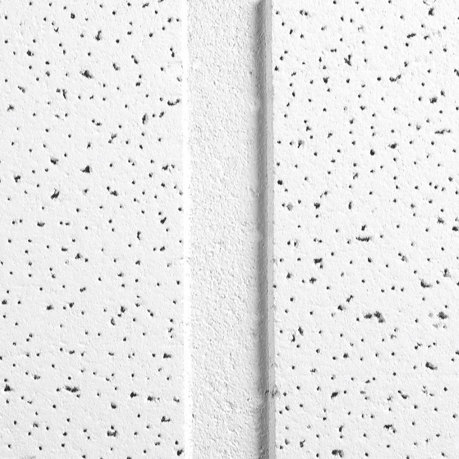 Ceiling Tile: 1861B, Fine Fissured, 24 in x 48 in, Angled Tegular, 0.55 NRC, 35 CAC, 8 PK