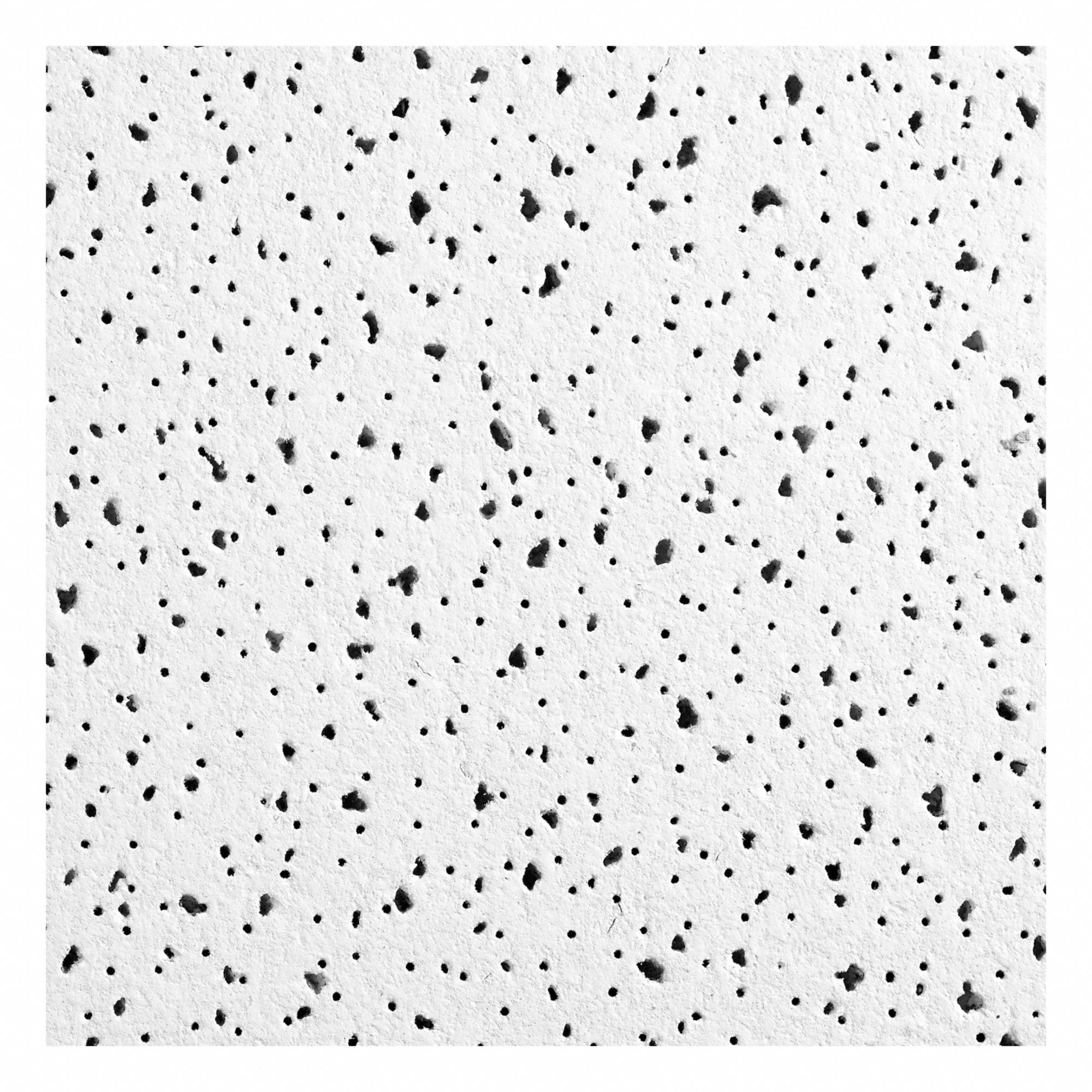 Ceiling Tile: 607A, Ceramaguard, 24 in x 24 in, Square Lay-In, 15/16 in Grid Size, 12 PK