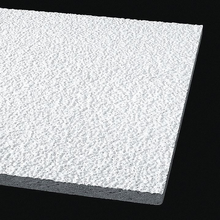 Ceiling Tile Width 24 Length 24 3 4 Thickness Mineral Fiber Pk 16