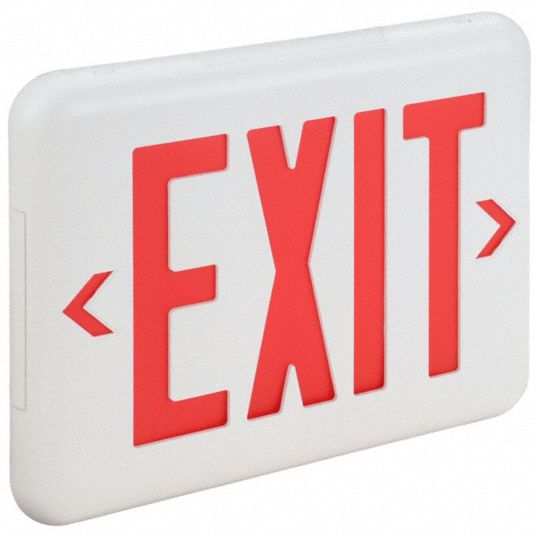 LED, White, Exit Sign - 32WU17|EVEURW - Grainger