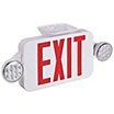 Plastic Exit Signs with Round Side-Mount Light Heads image