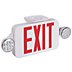 Plastic Exit Signs with Round Side-Mount Light Heads