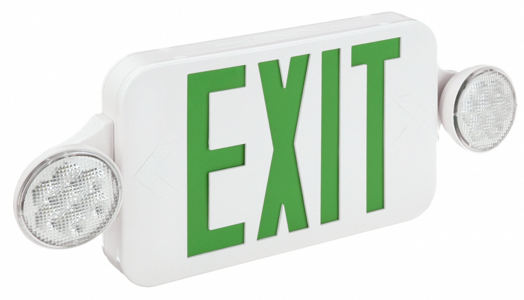 White, 1 or 2 Faces, Exit Sign with Emergency Lights - 32WU21|CCG ...