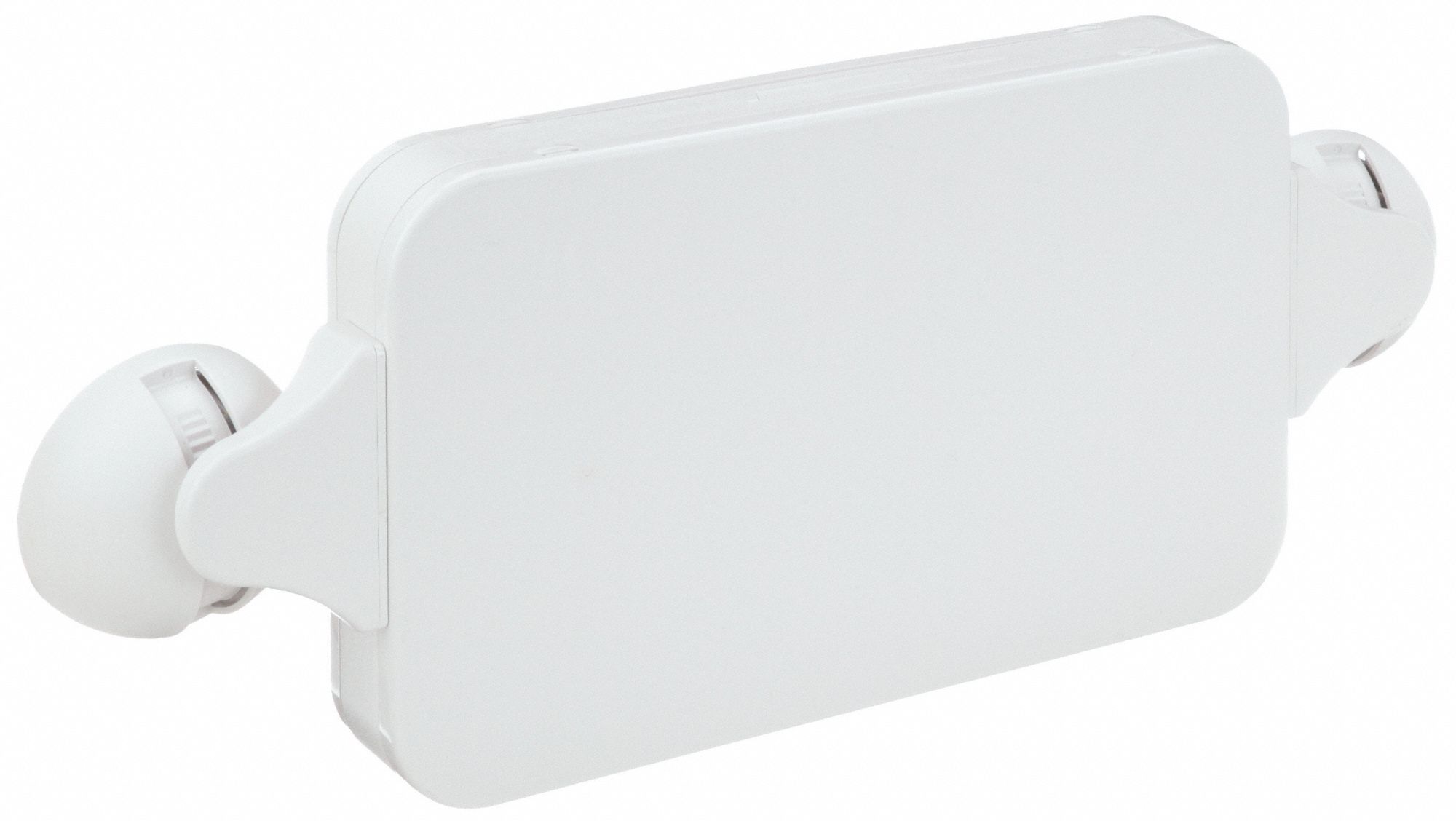 COMPASS Exit Sign with Emergency Lights White, 1 or 2 Faces, Green
