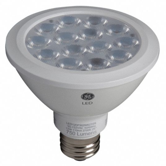 GE LIGHTING LED Lamp, PAR30, 2700 K, 12, 120 - 32WU93|LED12DP302W82735 ...