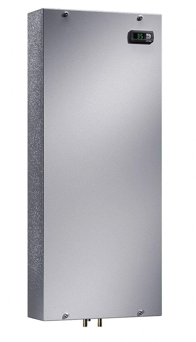 Heat Exchanger, 3412 BtuH Cooling Capacity, Carbon Steel, Wall Mount