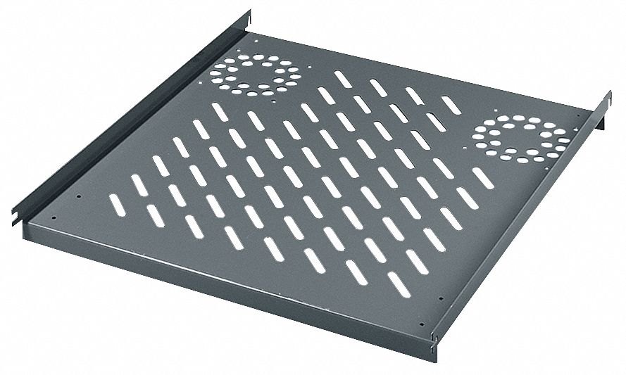 Component Shelf: Mounted Directly on the Vertical Enclosure Profile, Carbon Steel