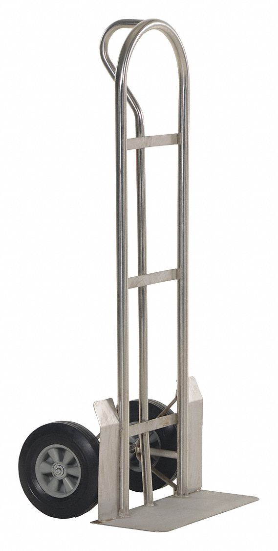 GENERAL PURPOSE HAND TRUCK, GREY, 19 IN D X 22 IN W X 52 IN H, 600 LB LOAD CAPACITY, P-HANDLE