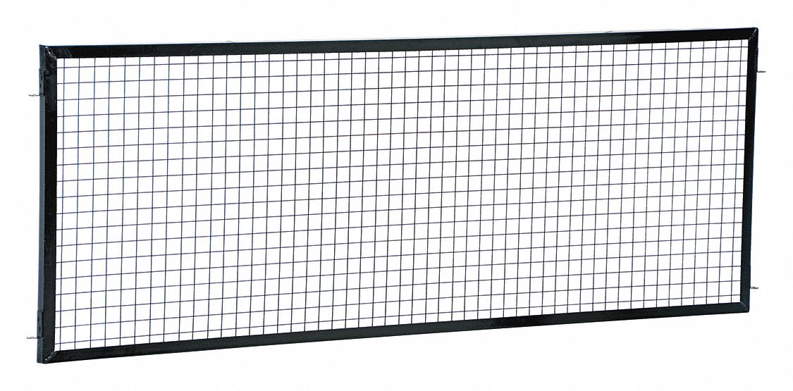 VESTIL ADJUSTABLE PERIMETER GUARD SYSTEM, BLACK, 36 IN H X 96 IN L ...