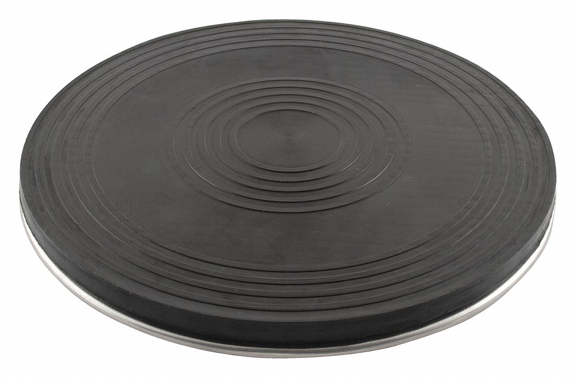 HEAVY DUTY MANUAL TURNTABLE, BLUE, STEEL, POWDER COATED FINISH, 12 IN DIA X 7/8 IN H