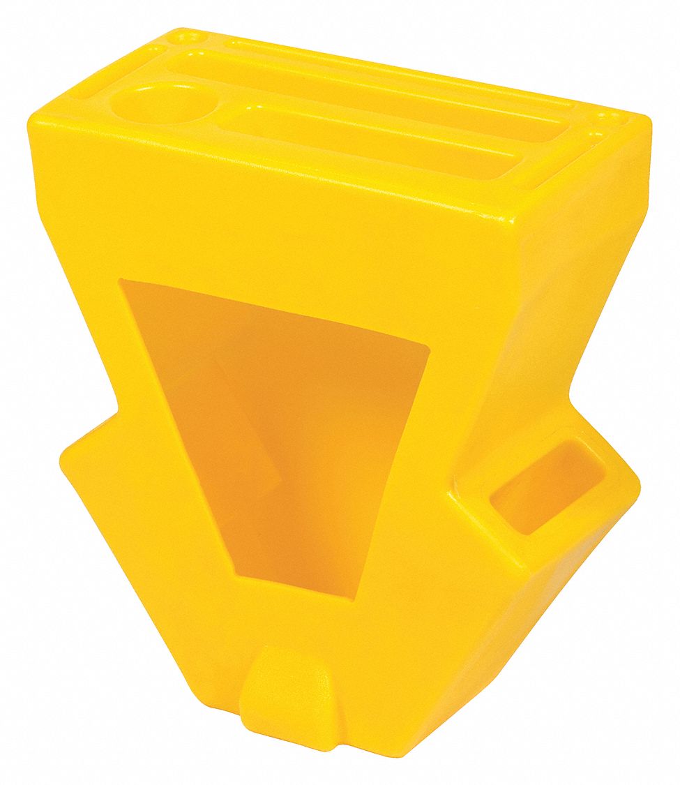 PALLET TRUCK CADDY, YELLOW, 16 1/8 IN W X 18 5/8 IN H X 8 3/4 IN L, VIRGIN LDPE