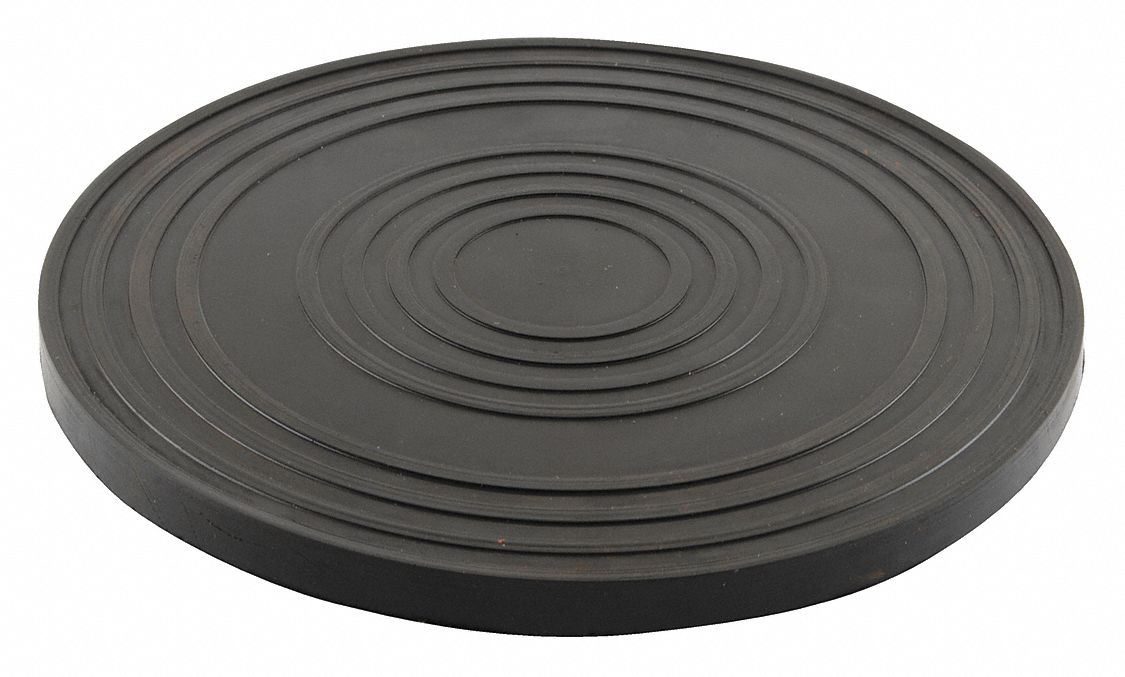 HEAVY DUTY MANUAL TURNTABLE, BLUE, STEEL, POWDER COATED FINISH, 8 IN DIA X 7/8 IN H