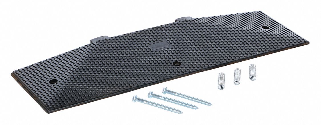 RUBBER SPEED HUMP END CAP (MALE), 60K CAPACITY