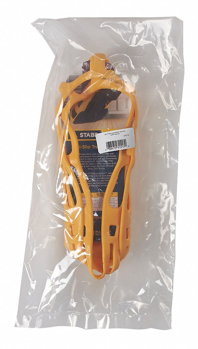 Traction Device: Traction Device, 4 to 6 For Shoe Size, 2 in Overall Wd, TPE, 1 PR