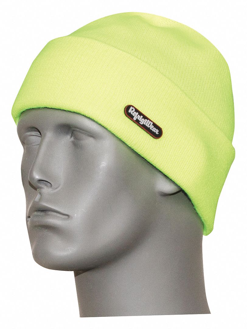 Hat: Watch Cap, Lime, Universal, Hat, Acrylic, Ears/Head, Cuffless Beanie