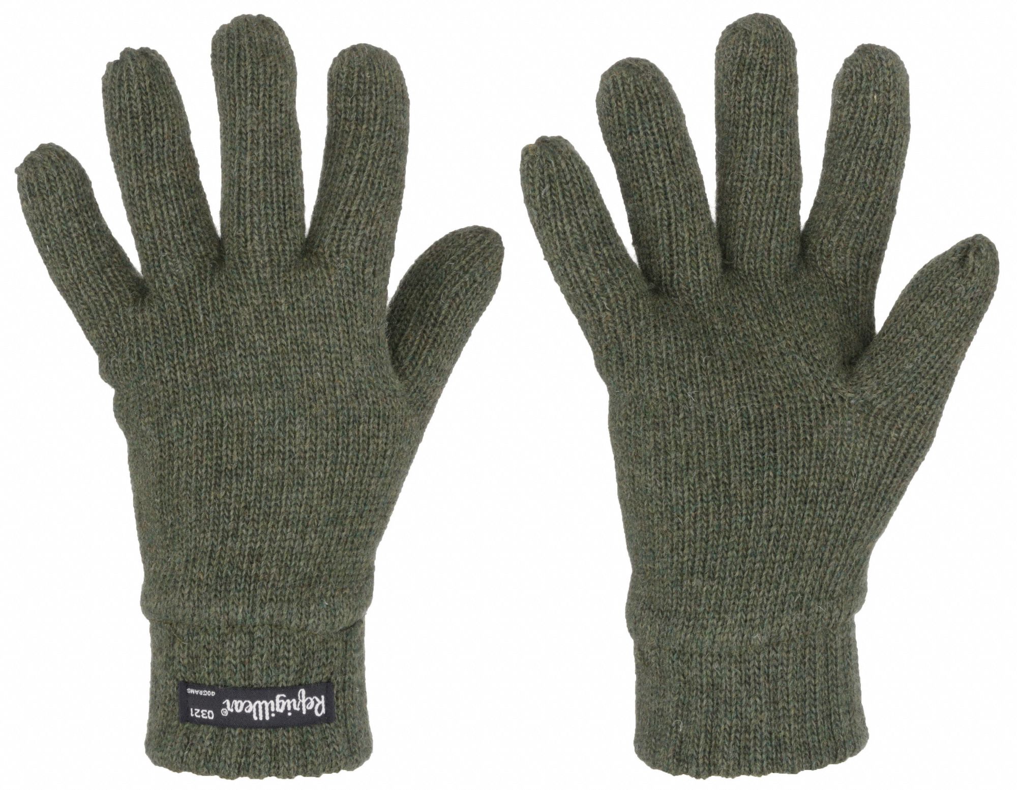 RefrigiWear Heavyweight Acrylic Knit Glove Liners - Pack Of 12 Pairs (Black)