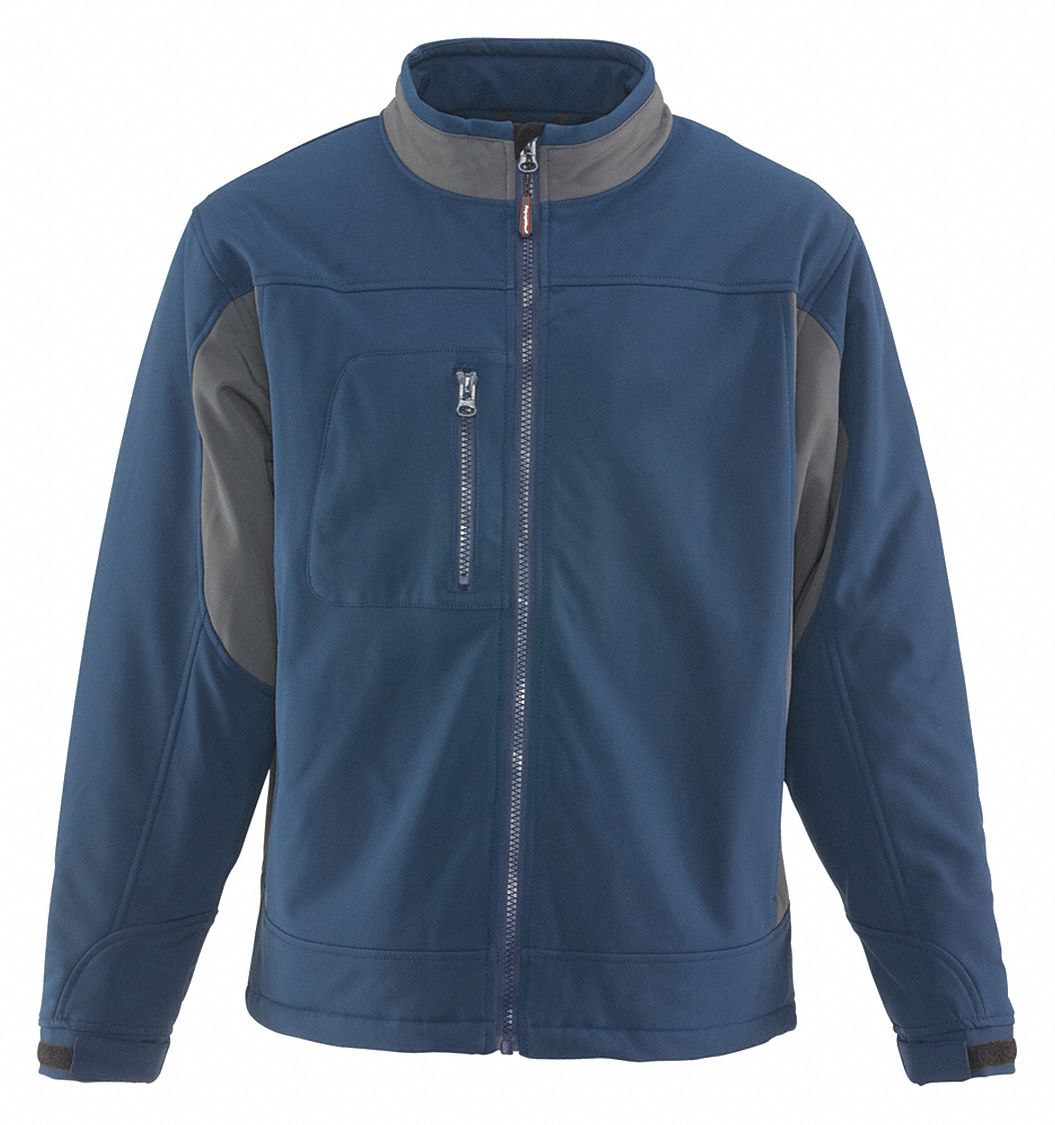 Jacket Insulated Softshell Navy 2Xl: Jacket, Men's, Soft Shell Jacket Garment, 2XL, Navy