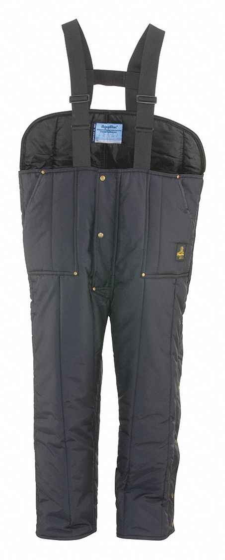 Overall Iron-Tuff Low Bib Navy 4Xl: Men's, 4XL ( 54 in x 32 1/2 in ), Navy, Nylon, Snap