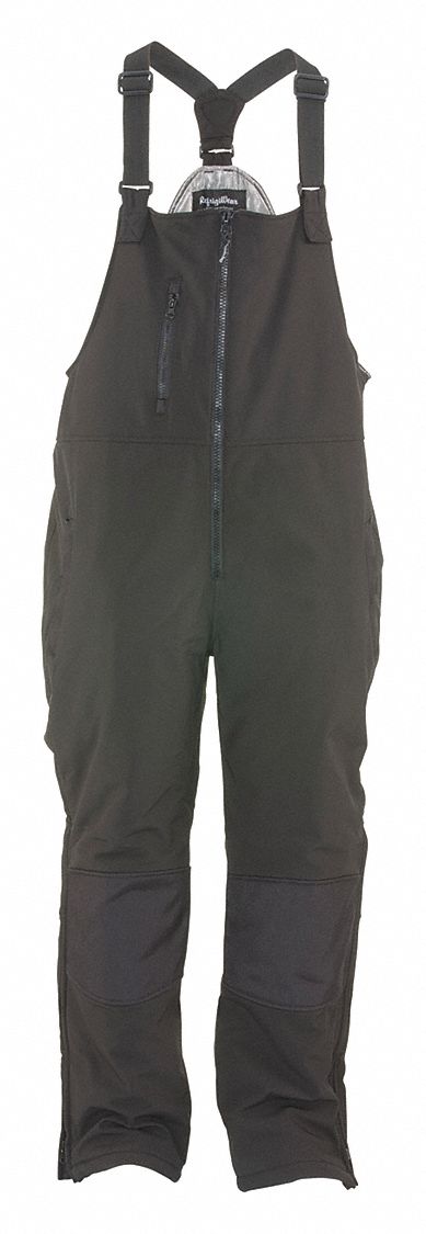 Softshell High Bib Black 5Xl: Men's, 5XL ( 58 in x 33 in ), Black/Gray, Down to -20° F
