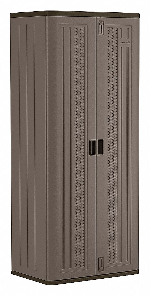 Suncast Plastic Freestanding Garage Cabinet in Gray (30-in W x 72