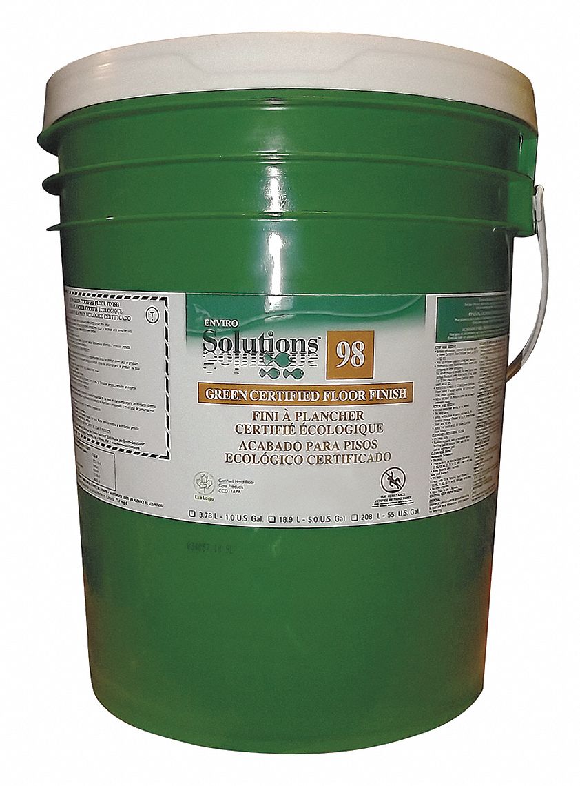 Floor Finish, Cleaner Form Liquid, Container Size 5 gal, Ready to Use ...