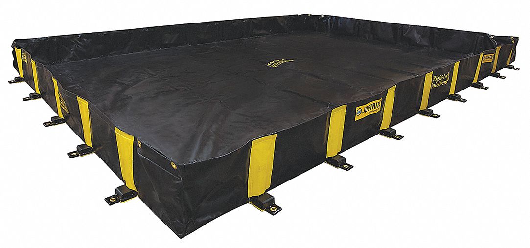 QUICKBERM À VERROU RIGIDE, 16 PI X 12 PI, PVC, HAUTEUR 12 PO, CAPACITÉ DE 1 435 GAL, NOIR