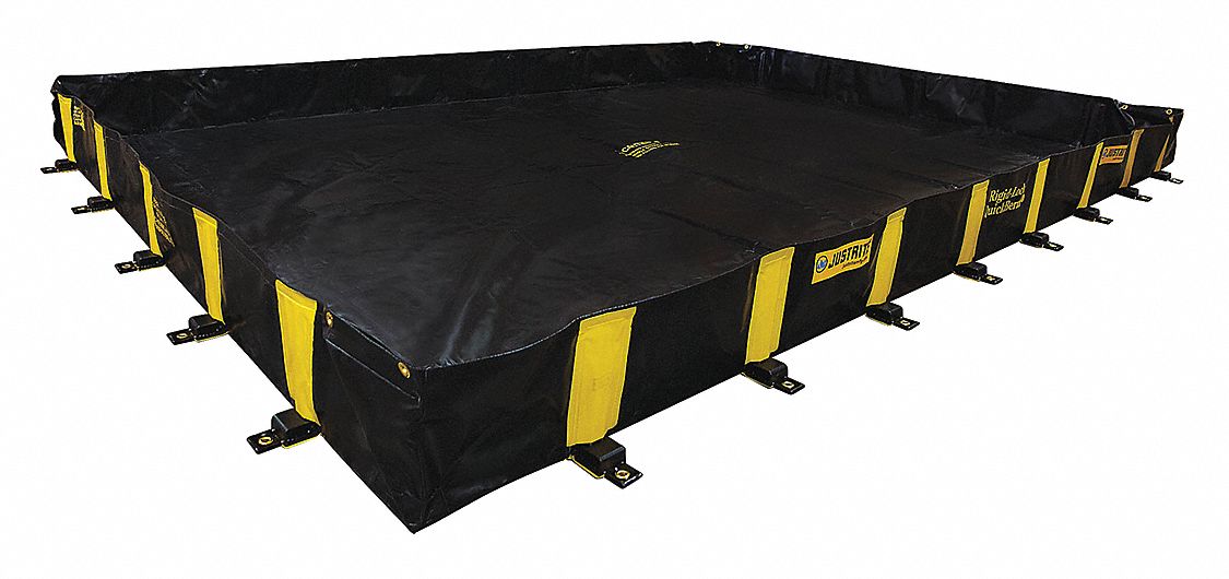 RIGID-LOCK QUICKBERM, 16 X 16 FT, 1,910 GALLON CAPACITY, PVC, BLACK