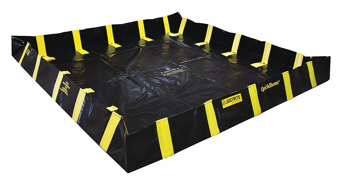 QUICKBERM, 8 X 8 FT, 475 GALLON CAPACITY, PVC, BLACK