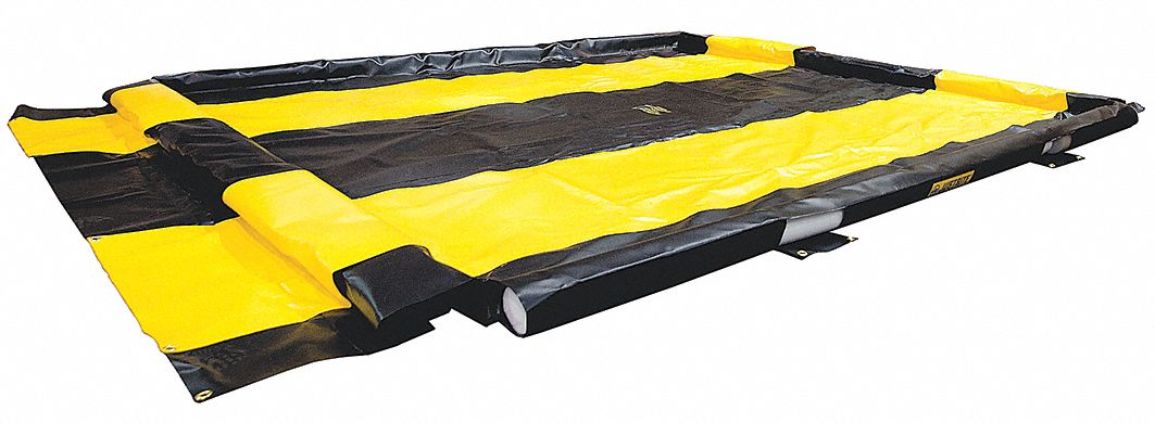 WASHDOWN QUICKBERM, 10 X 11 FT, 250 GALLON CAPACITY, VINYL, BLACK