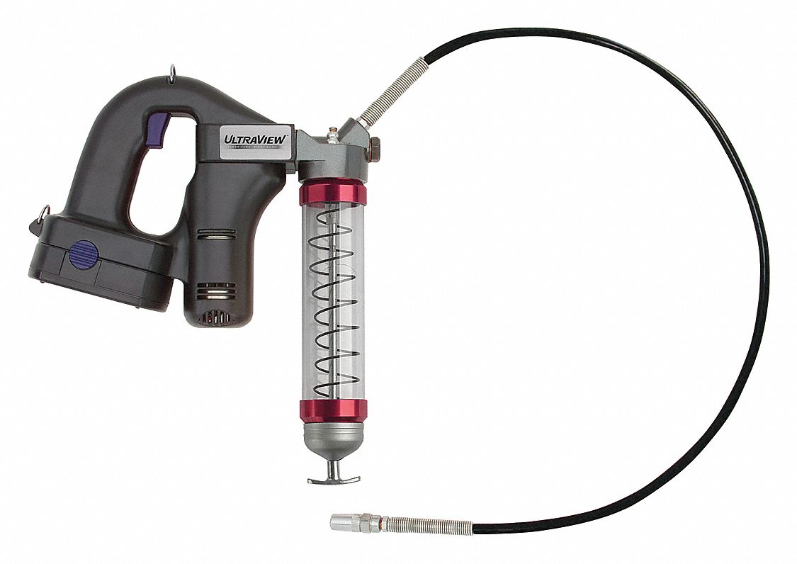 ULTRAVIEW 18.0 V Volt Cordless Grease Gun, 7,500 psi Strokes per oz