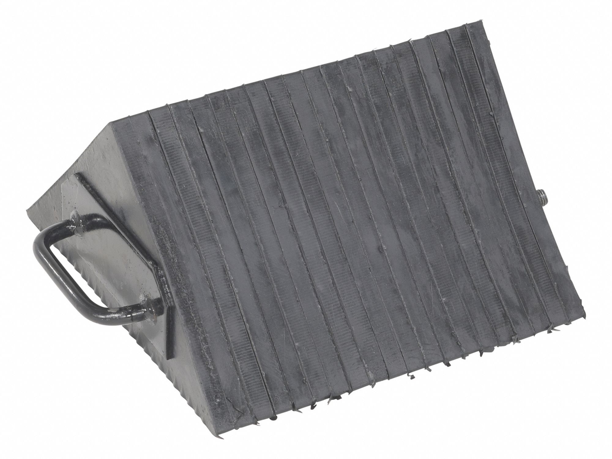 Wheel Chock: Rubber, 12 3/8 in Overall Lg, 10 1/8 in Overall Wd, 5 1/2 in Overall Ht, 1 Chocks