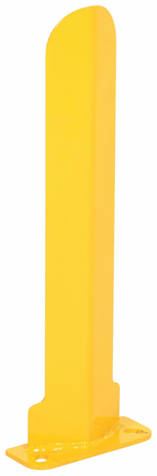 VESTIL LOW PROFILE RACK GUARD, YELLOW, 23 7/8 IN H X 3 IN L, STEEL ...