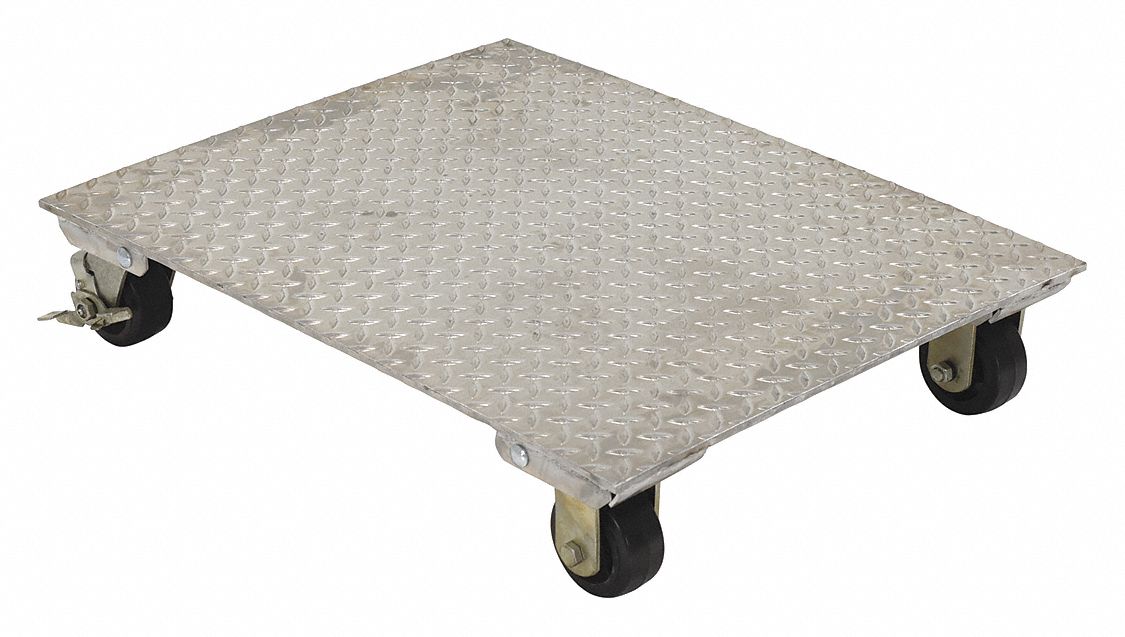 ALUMINUM PLATE DOLLY, 24 W X 30 L IN