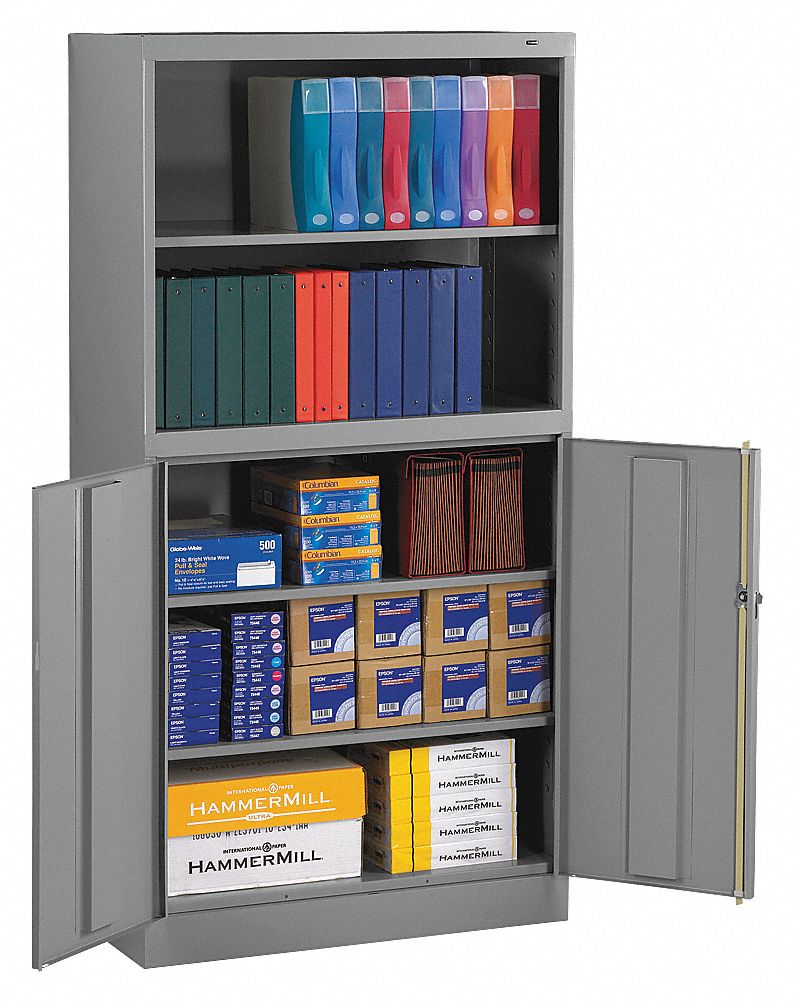 BCD18-72 BOOKCASE/CAB. (MGREY)