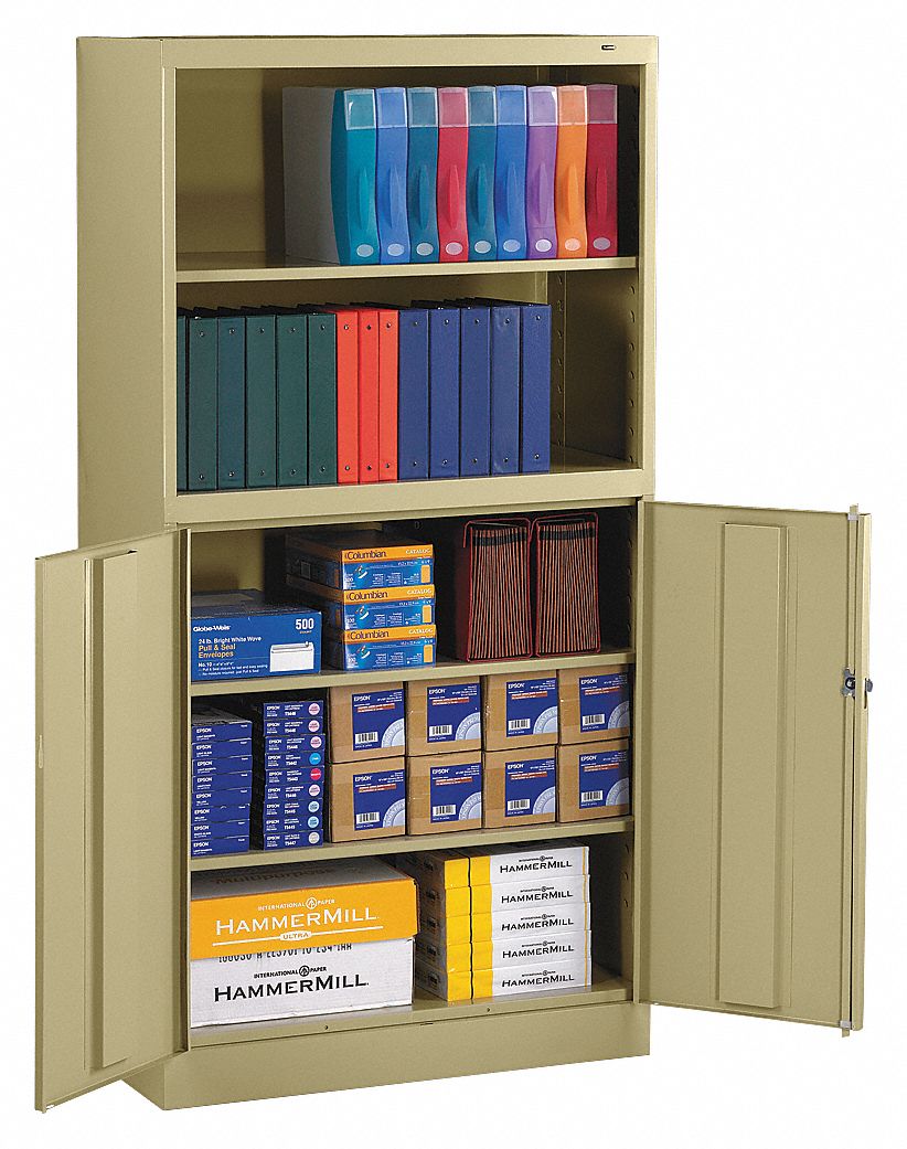 BCD18-72 BOOKCASE/CAB. (SAND)