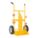 CYLINDER HAND TRUCK, YELLOW, 500 LB LOAD CAPACITY, DOUBLE HANDLE, FOR USE WITH CYLINDER
