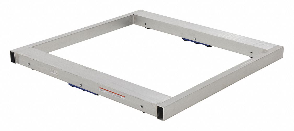 ALUMINUM PALLET DOLLY, TILT STYLE, 48 IN X 48 IN
