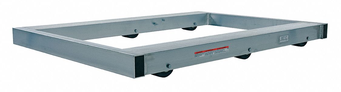 ALUMINUM PALLET DOLLY, NO TILT STYLE, 36 IN X 48 IN