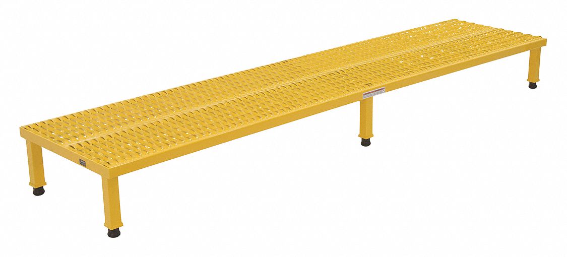 ADJUSTABLE SERRATED WORK MATE STAND, 24 X 96 IN, STEEL