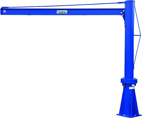 MULTI-STATION TRANSPORTABLE JIB CRANE, 84 11/16 IN H, 1 YEAR WARRANTY