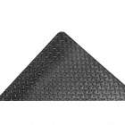 ANTIFATIGUE MAT, DIAMOND PLATE PATTERN, RECYCLED CONTENT, BLK, 75 X 2 FT,1 IN THICK, VINYL/FOAM