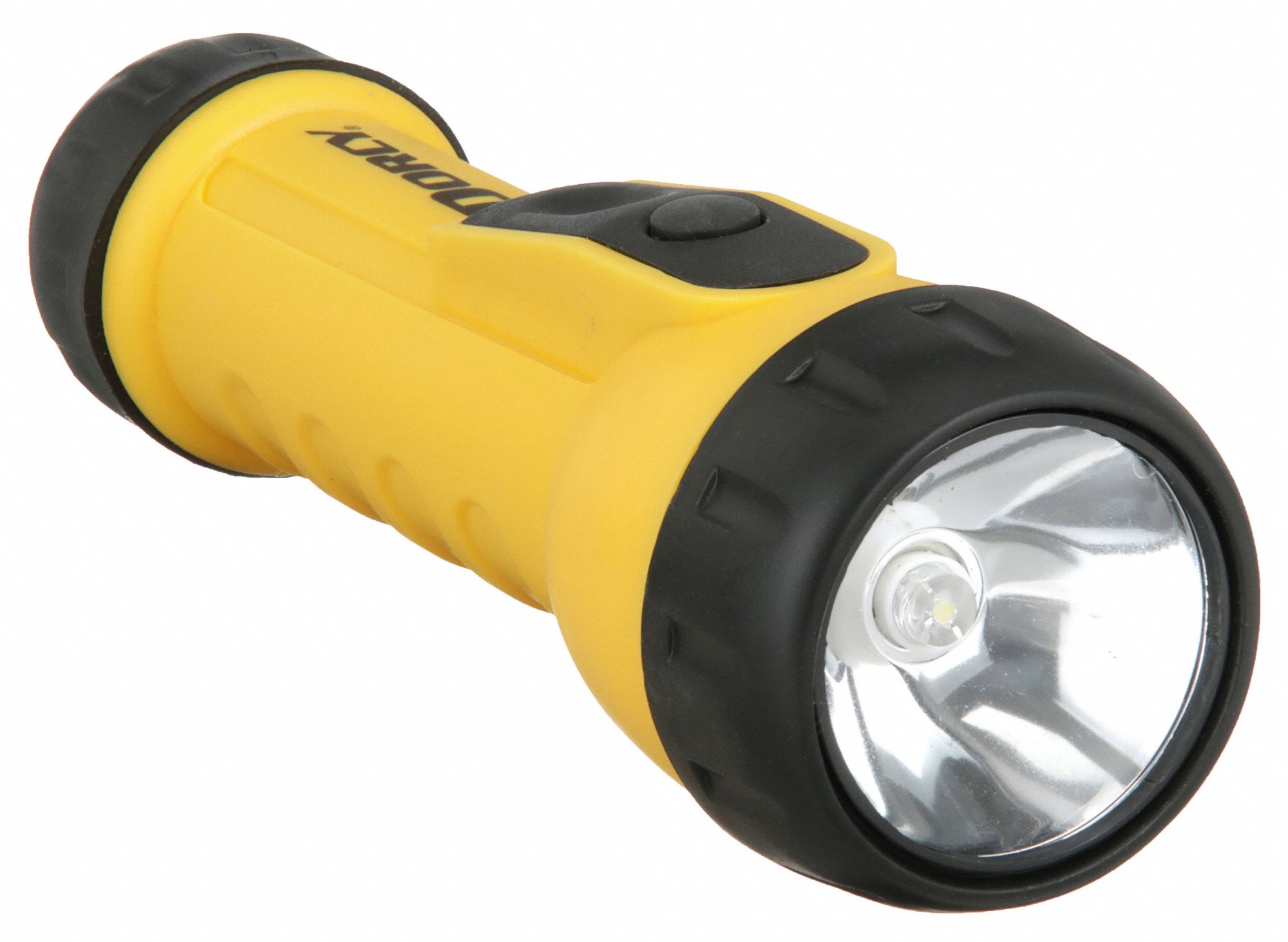 APPROVED VENDOR Flashlight: LED, 35 lm Max Brightness, 168 hr Run Time at  Max Brightness, Yellow