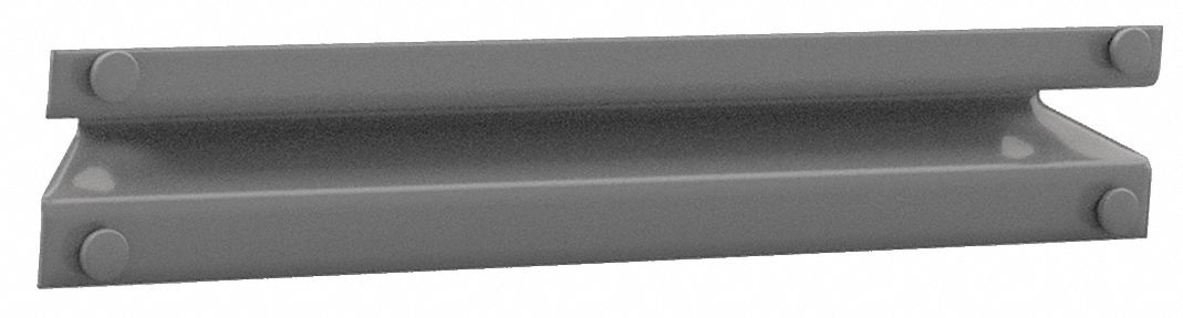 Shelf Support: 7/8 in   x 12 in, Medium Gray, Shelf Support