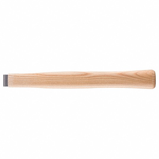 Handle: 10 in Overall Lg, Wood, For 2 lb Max Head Wt, For 1 in Eye Opening Lg, For Oval Eye Shape