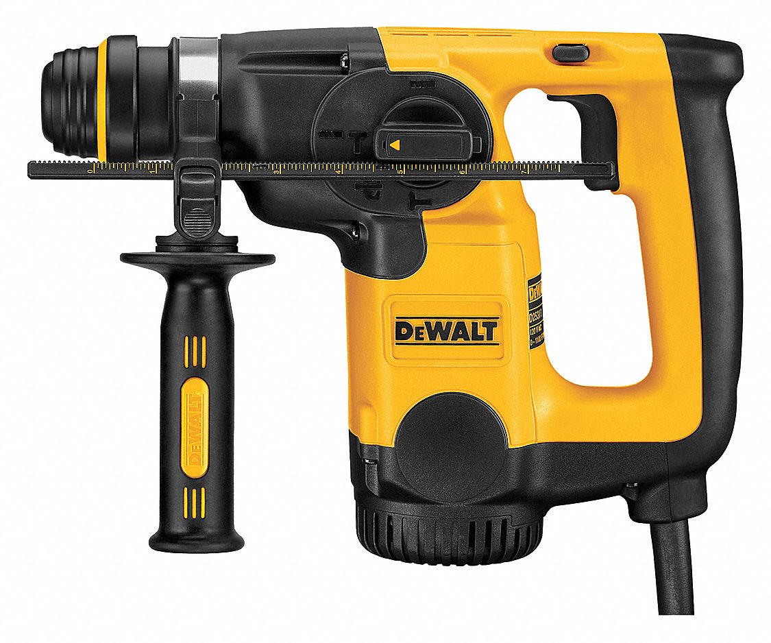 DEWALT SDS Rotary Hammer Kit, 8.0 Amps, 0 to 4300 Blows per Minute, 240 ...